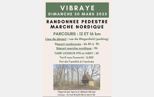 Vibray : randonnée  pédestre et MN 12 et 16 km 